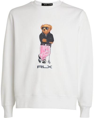RLX Ralph Lauren Golf Polo Bear Sweatshirt - White
