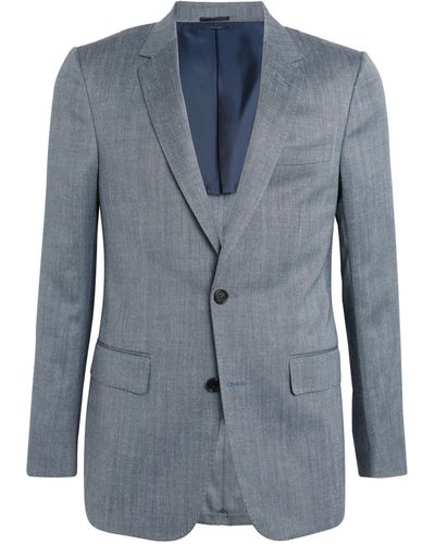 Dunhill Wool-blend Single-breasted Blazer - Blue