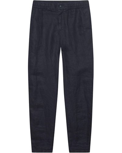 Orlebar Brown Linen Cornell Pants - Blue