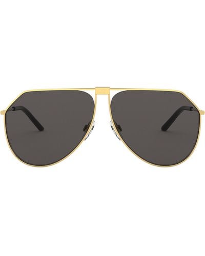 Dolce & Gabbana Slim Aviator Sunglasses - Grey