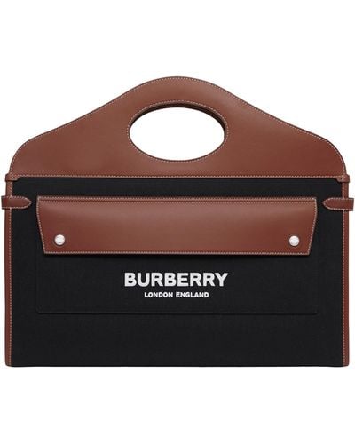 Burberry Canvas Pocket Bag Blanket Holder - Brown
