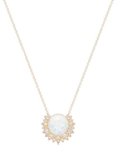 Piaget Rose Gold, Diamond And Opal Sunlight Pendant Necklace - Metallic