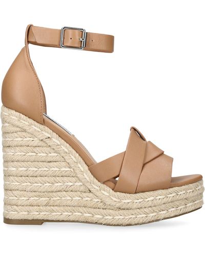 ALDO Nuala Curved Wedge Sandals in White | Lyst