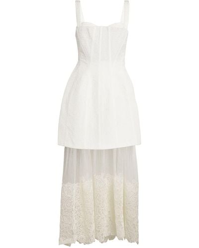 Jonathan Simkhai Lace-hem Callan Dress - White