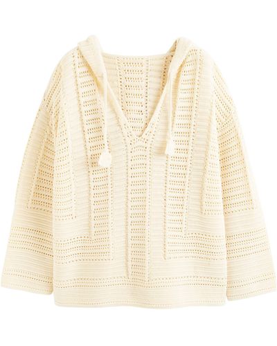 Chinti & Parker Crochet Goa Hoodie - Natural