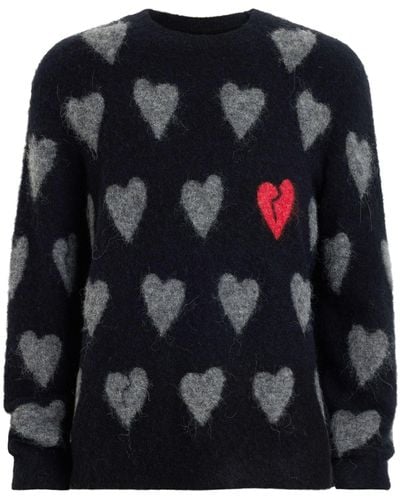 AllSaints Wool-alpaca-blend Amore Sweater - Black