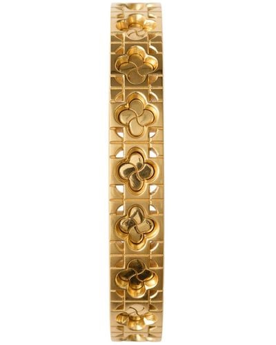 Burberry Gold-plated Rose Cuff Bracelet - Metallic