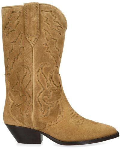 Isabel Marant Suede Duerto Cowboy Boots 45 - Brown