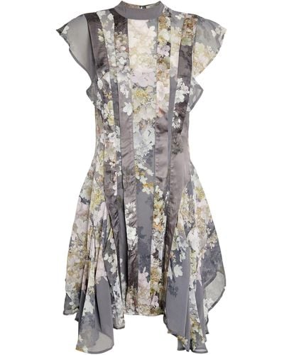 AllSaints Fleur Mini Dress - Gray