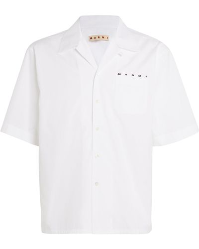 Marni Cotton Poplin Short-sleeve Shirt - White