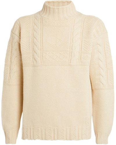 Polo Ralph Lauren Wool-blend Rollneck Sweater - Natural