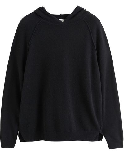 Chinti & Parker Knitted Hoodie - Black