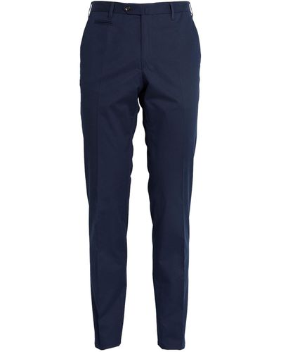 Corneliani Cashmere-cotton Pants - Blue