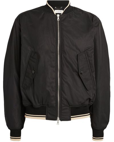 Dries Van Noten Zip-detail Bomber Jacket - Black