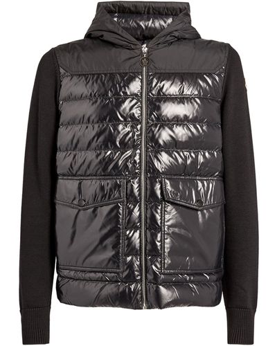 Moncler Quilted Cardigan - Black