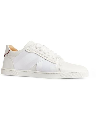 Christian Louboutin Elastikid Donna Leather Low-top Sneakers - White