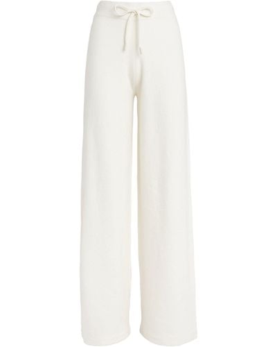 Yves Salomon Knit Drawstring Pants - White