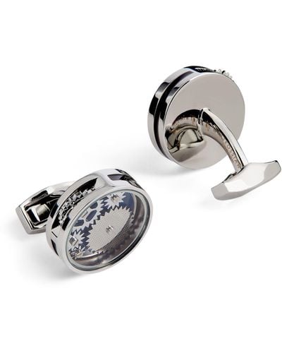 Tateossian Circle Gear Cufflinks - Metallic