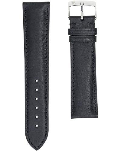 Jean Rousseau Classic 3.5 Vegetable-tanned Leather Watch Strap (17mm) - Black