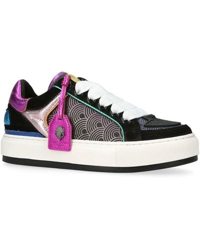 Kurt Geiger Leather Southbank Tag Sneakers - Multicolor