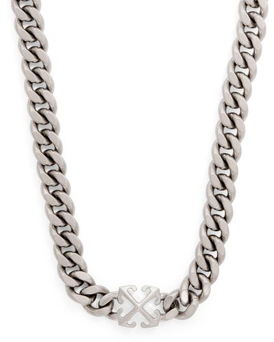 Off-White c/o Virgil Abloh D2 Arrow Link Chain Necklace - Metallic