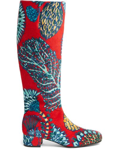 La DoubleJ Edie Knee-high Boots - Red