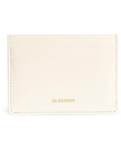 Jil Sander Leather Cardholder - Natural