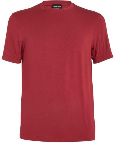 Giorgio Armani Crew-neck T-shirt - Red