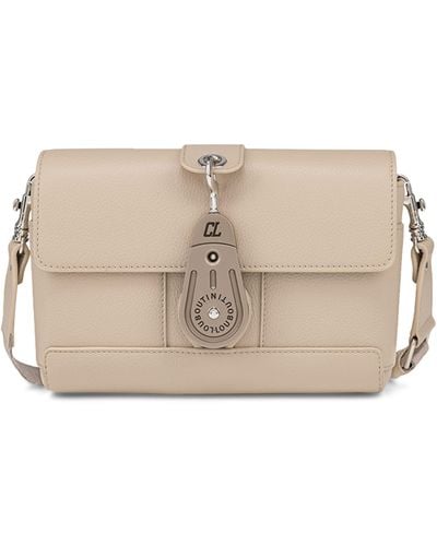 Christian Louboutin Groovy Leather Cross-body Bag - Natural