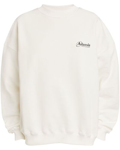ADANOLA Oversized Logo Sweatshirt - White