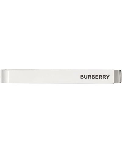 Burberry Palladium-plated Tie Clip - Metallic