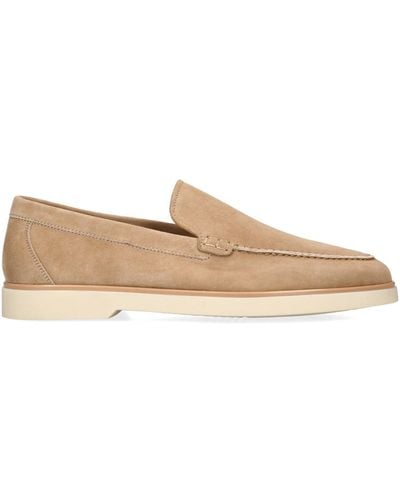 Magnanni Suede Altea Loafers - Natural