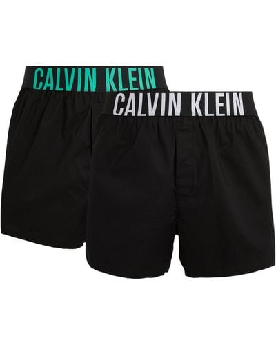 Calvin Klein Stretch-cotton Intense Power Boxer Shorts (pack Of 2) - Black