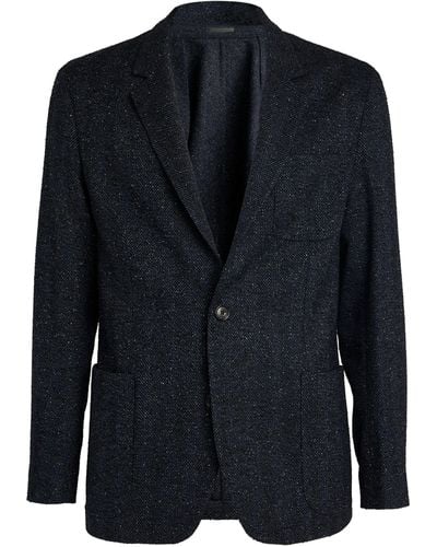 Paul Smith Speckled Single-breasted Blazer - Blue
