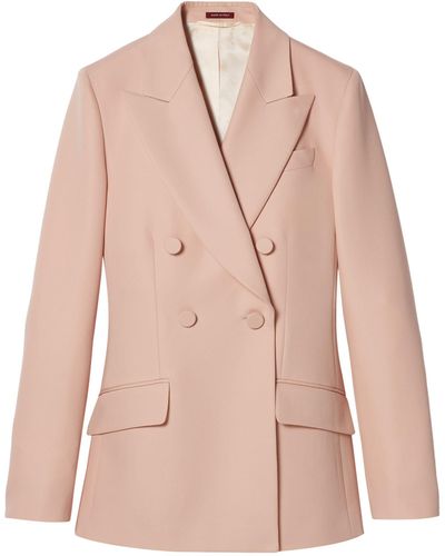 Gucci Wool-mohair Double-breasted Blazer - Pink