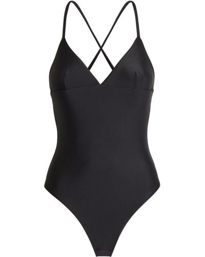 Matteau Crossover-back Swimsuit - Black