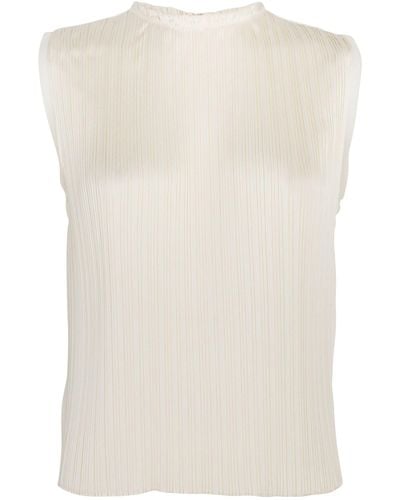Vince Pleated Top - White