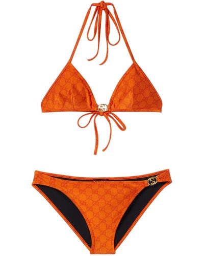 Gucci Gg Bikini - Orange
