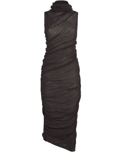 Issey Miyake Rollneck Ambiguous Dress - Black
