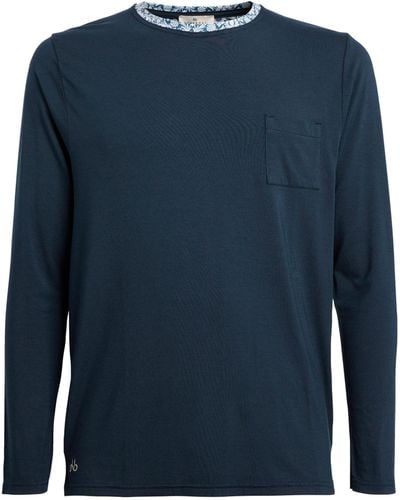 Homebody Long-sleeve Lounge T-shirt - Blue