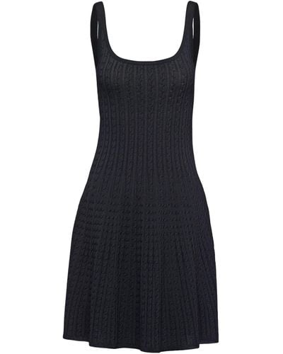 Prada Viscose Mini Dress - Black