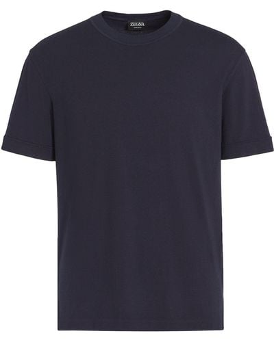 Zegna 12milmil12 Wool T-shirt - Blue