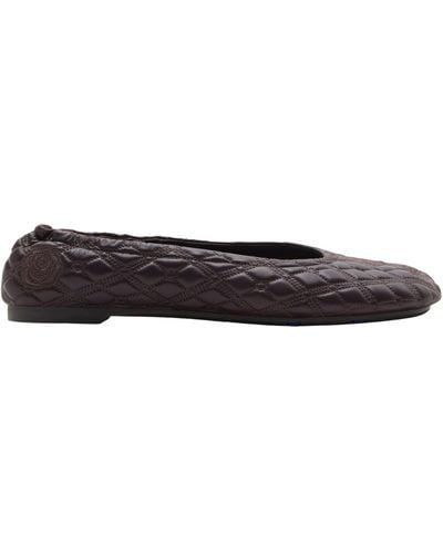 Burberry Quilted Ballet Flats - Brown