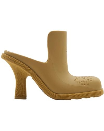 Burberry Highland Heeled Mules 90 - Brown
