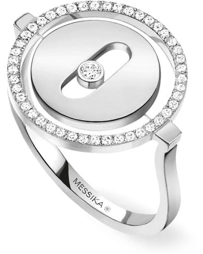 Messika White Gold And Diamond Lucky Move Ring - Metallic
