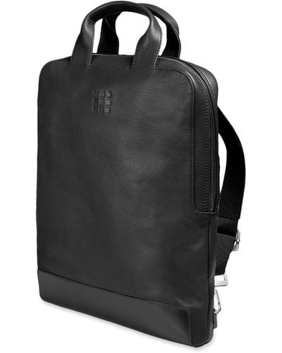 Moleskine Leather Laptop Bag - Black