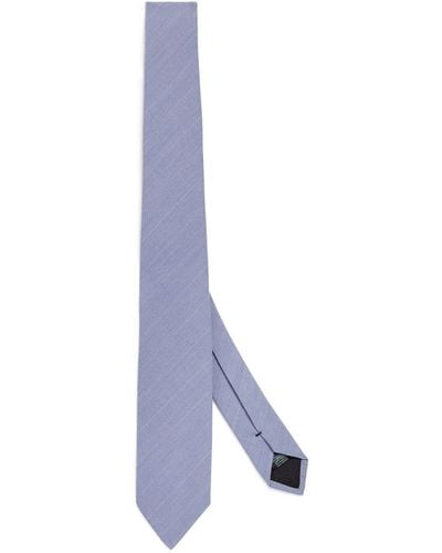 Paul Smith Pinstripe Tie - Blue