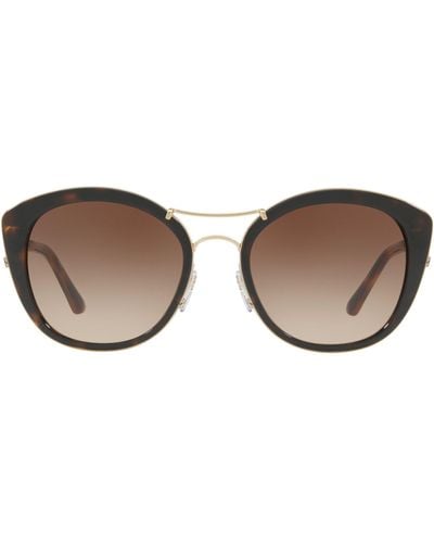 Burberry Round Sunglasses - Brown