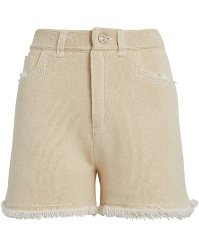 Barrie Cashmere-cotton Shorts - Natural