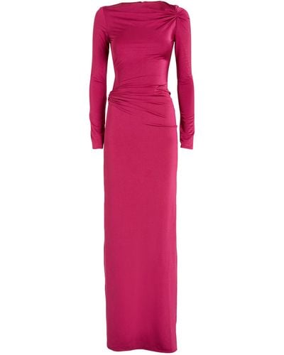 16Arlington Satin Ruched Nubria Gown - Pink